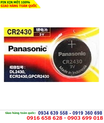 Panasonic CR2430; Pin 3v lithium Panasonic CR2430 